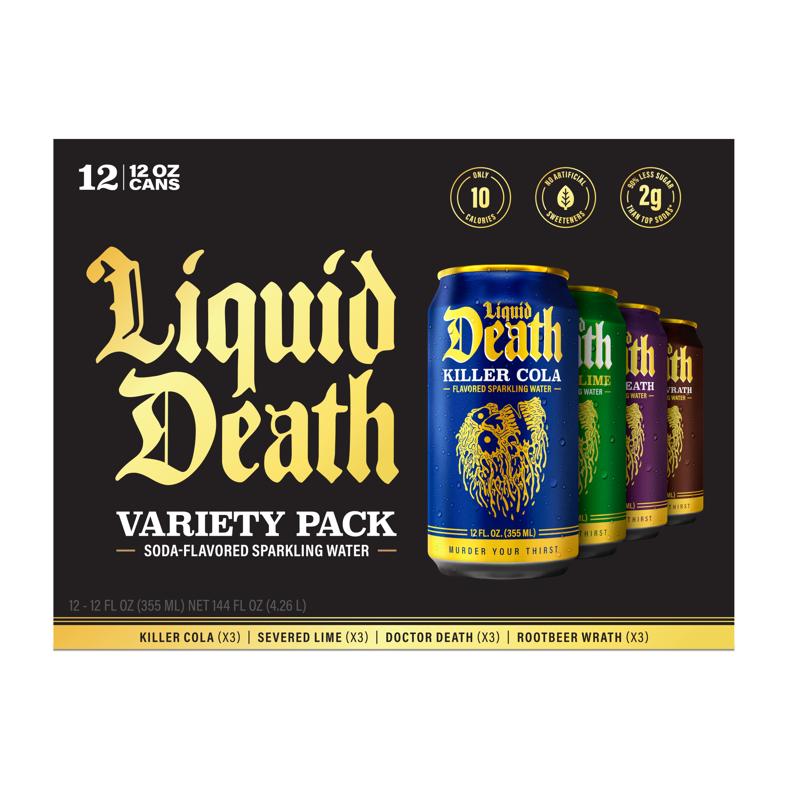Alternative view of Soda-Flavored Sparkling Water Variety Pack 12oz (12-Pack)