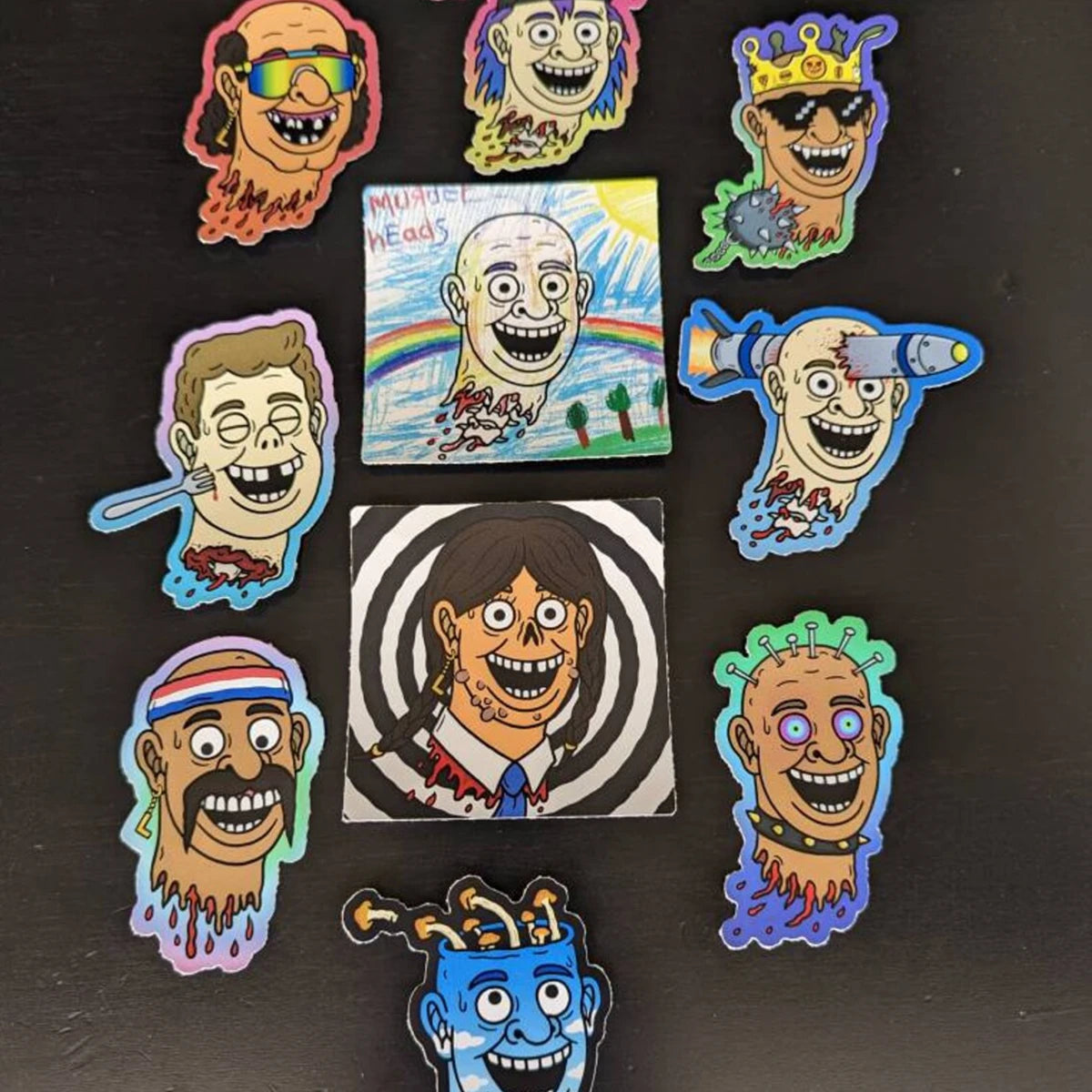 Alternative view of Murder Head Sticker Packs By Agilicious
