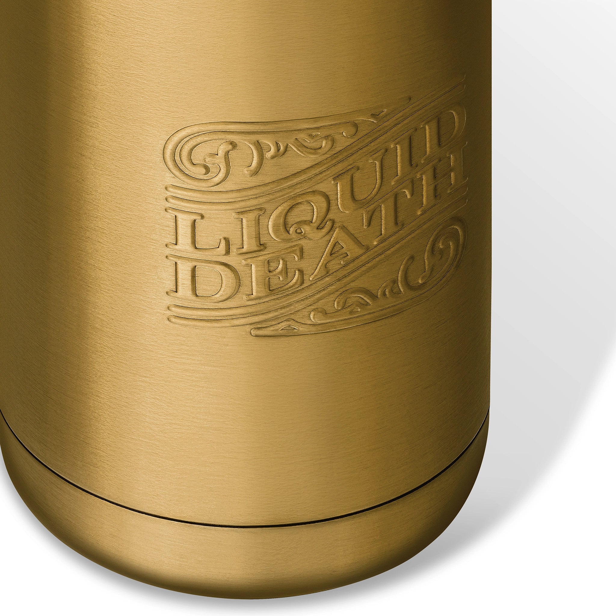 Alternative view of Death Metal Steel Can Cooler Set
