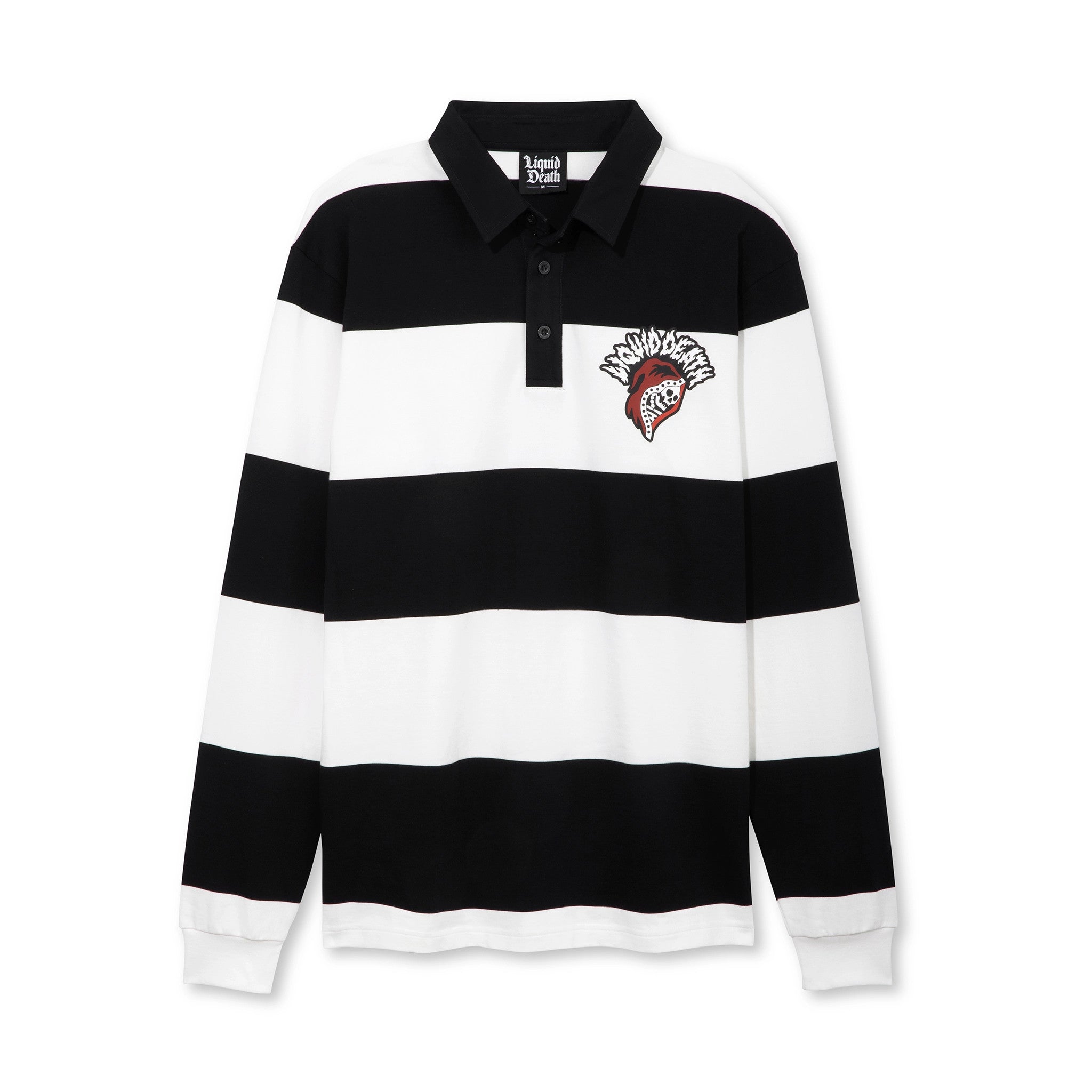 Alternative view of Skull Punter Rugby Shirt